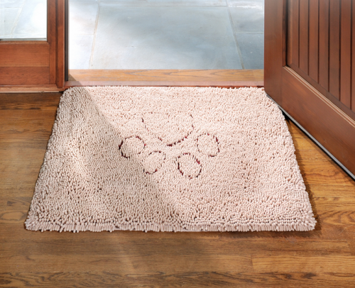 DOG GONE SMART Dirty Dog Doormat, Grey, Large 