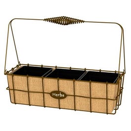 Herb Basket, Metal, 14-In.