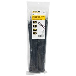 Standard Duty Cable Tie, UV Black, 11-In., 100-Pk.