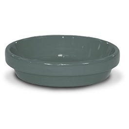 Saucer, Gray Ceramic, 5.75 x .75-In.