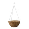 Growers Hanging Basket With Coco Liner, White Steel, 12-In.