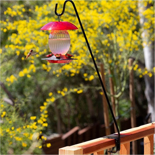 More Birds Clamp-On Deck Steel Hook for Bird Feeders and More