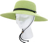 Sloggers WOMEN'S BRAIDED SUN HAT - TEA GREEN UPF 50+