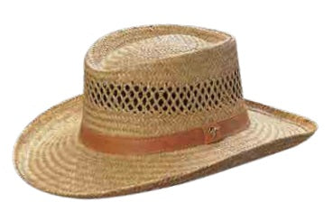 Dorfman Pacific Womens Gambler Hat Natural Assorted