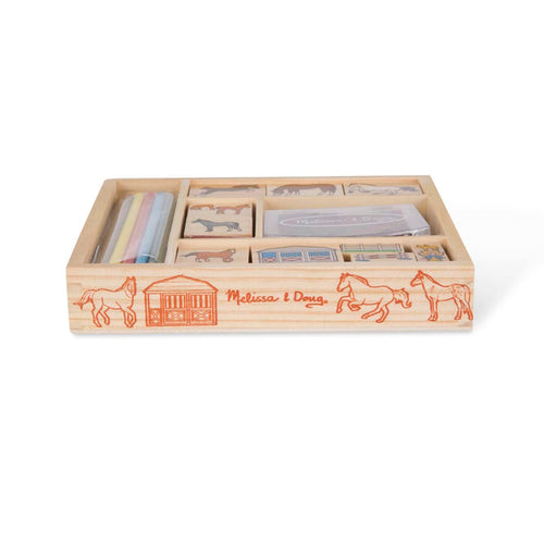 Melissa & Doug Wooden Stamp Set - Horses