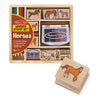 Melissa & Doug Wooden Stamp Set - Horses