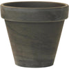 Ceramo 3-3/4 In. H. x 4-1/2 In. Dia. Dark Basalt Clay Standard Flower Pot