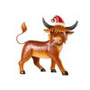 Evergreen Metal Highland Cow Statuary