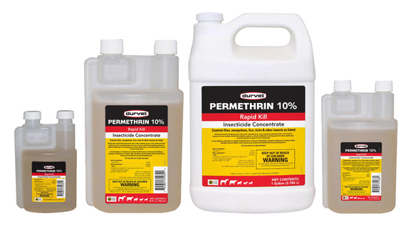 Durvet Inc Permectrin II 10% Concentrated Fly Spray for Horses, Livestock, Dogs - 32 oz