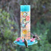 Nature's Way Bird Products Charming Peony Decorative Glass Hummingbird Feeder