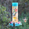 Nature's Way Bird Products Charming Peony Decorative Glass Hummingbird Feeder