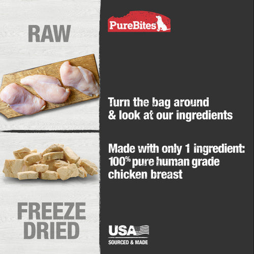 PureBites Freeze Dried Chicken Breast Dog Treats