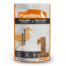 PureBites Freeze Dried Duck Liver Dog Treats