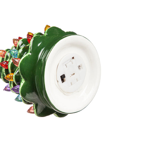 Evergreen Products Mini Ceramic Tree LED Color Changing