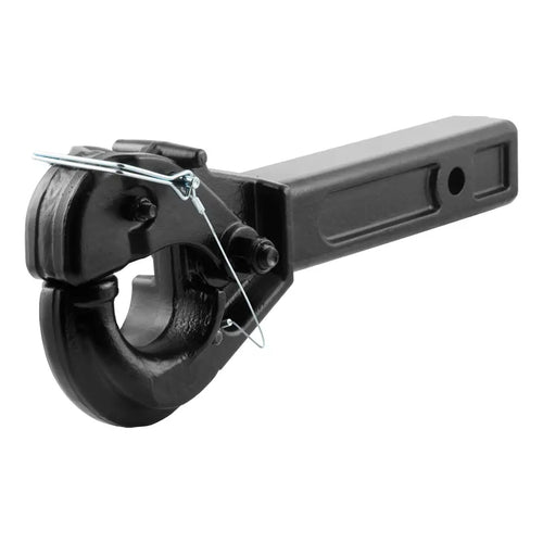 Curt Receiver-Mount Pintle Hook (2 Shank, 10,000 lbs., 2-1/2 Lunette Rings) #48005