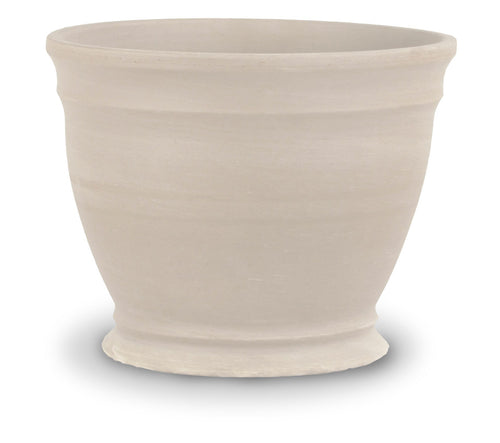 Ceramo Company Inc 8 White Granite Clay Pot