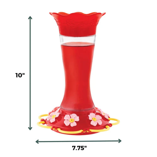 North States Nature's Yard Wildflower Glass 20 oz. Hummingbird Feeder