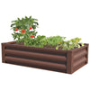 RAISED GALVANIZED PLANTER