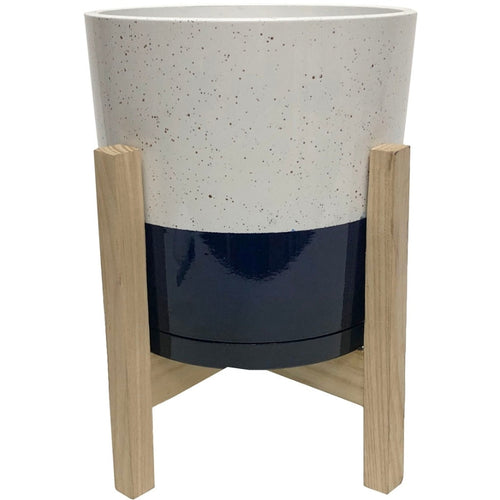 SOUTHERN PATIO HENRIETTA PLANTER W/WOOD STAND