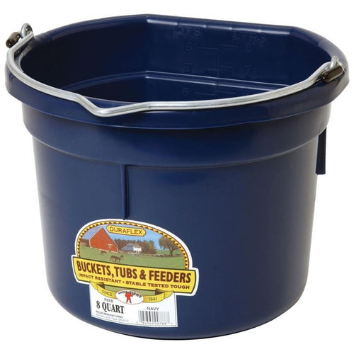 Little Giant 8 Quart Flat Back Plastic Bucket