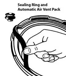 National Presto Industries Pressure Canner Sealing Ring/Automatic Air Vent Pack