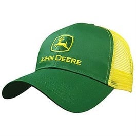 John Deere Mesh Cap, Yellow & Green, One Size