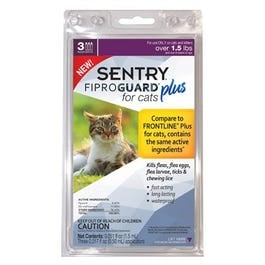 Fiproguard Plus Flea & Tick Squeeze On, For Cats, 3-Pk.