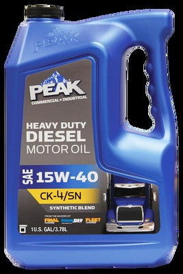 PEAK Heavy Duty Diesel Synthetic Blend Motor Oil SAE 15W-40 5 Gallon