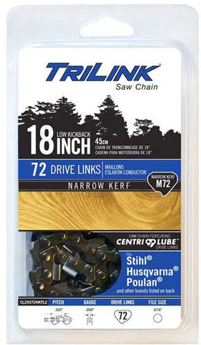 Trilink Saw Chain Saw - 0.050 in. - 72 Drive Link, 18in.
