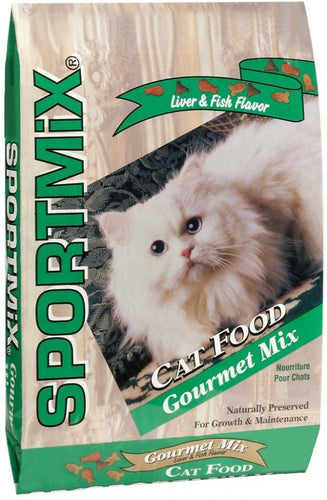 SPORTMiX Gourmet Mix Liver Fish Flavor Dry Cat Food