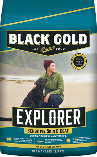 Black Gold Explorer Sensitive Skin & Coat Ocean Fish Meal & Oat Recipe