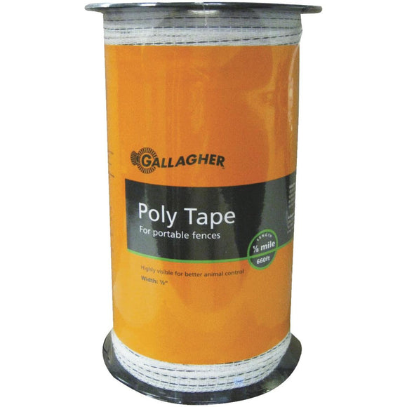 Gallagher 1/2 In. x 656 Ft. Polyethylene Electric Fence Poly Tape