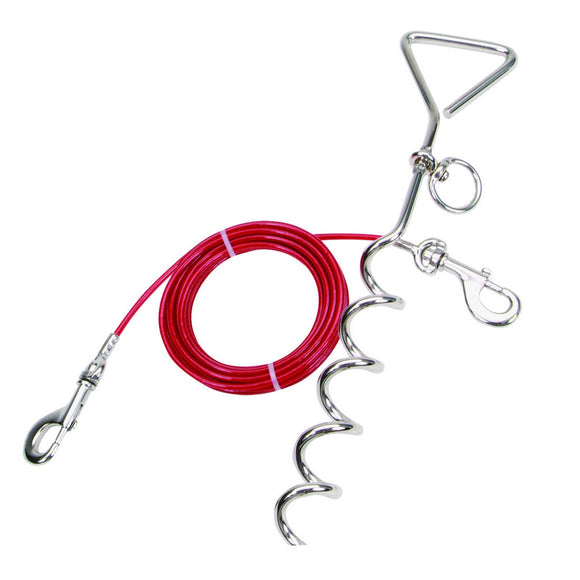 Coastal Pet Titan Dog Stake and Cable Tie Out Combo