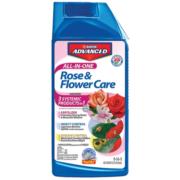 BAYER ADVANCED ALL-IN-ONE ROSE & FLOWER CARE CONCENTRATE