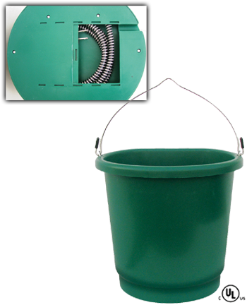 Farm Innovators Heated Flat-Back Bucket 70 Watts 3 Gallon