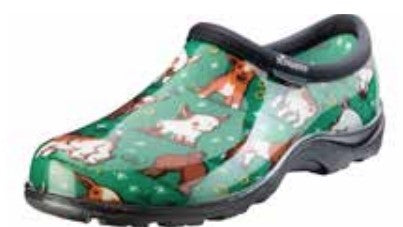 Sloggers Women’s Waterproof Comfort Shoes Goats Grass Green Design