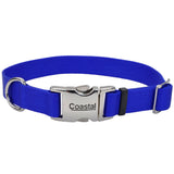 Coastal Adjustable Dog Collar with Metal Buckle